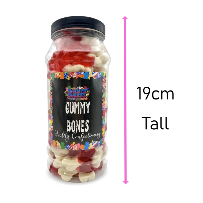 Gummy Bones Retro Sweets Gift Jar - 800g