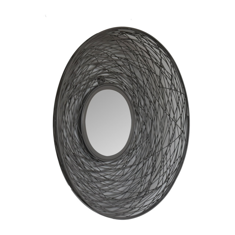Artisan Furniture Wall Decor - Round Nested Mirror, Grey