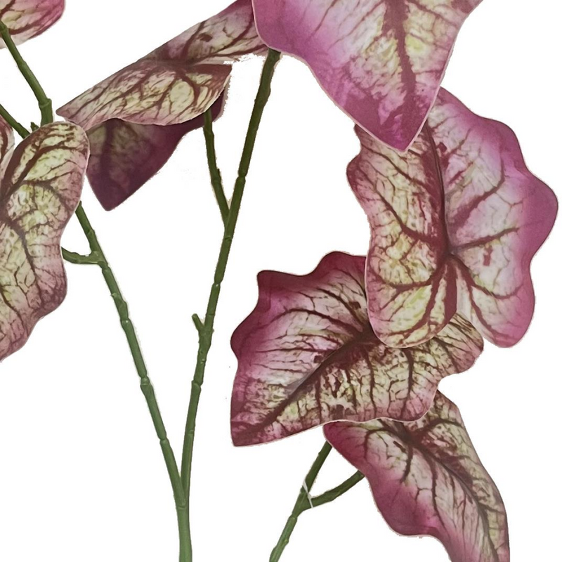 Pack of 6 x 85cm Artificial Purple Leaf Foliage