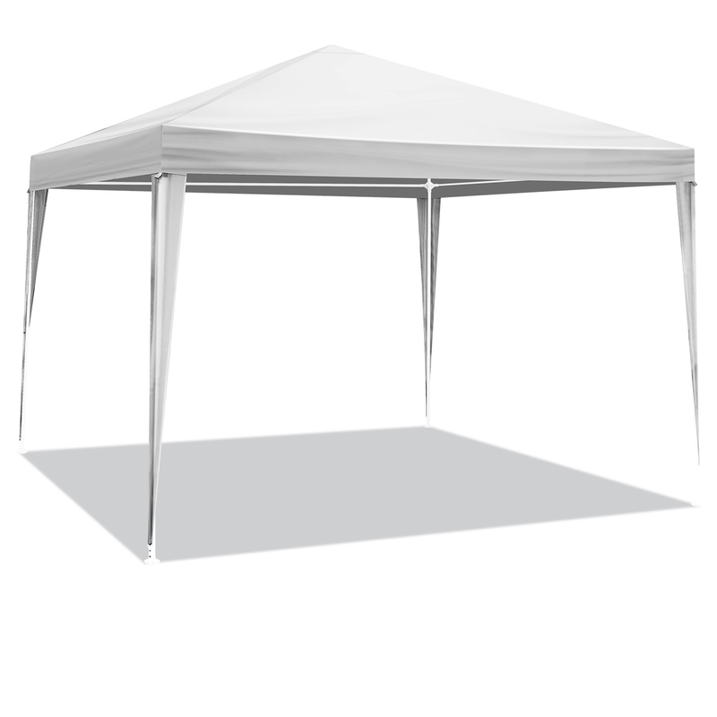 3 x 3m Three Sides Waterproof Tent with Spiral Tubes White