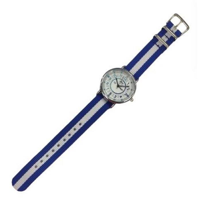 Relda Children's Time Teacher Analogue Blue Nylon Strap Boy's Watch REL112 - CLEARANCE NEEDS RE-BATTERY