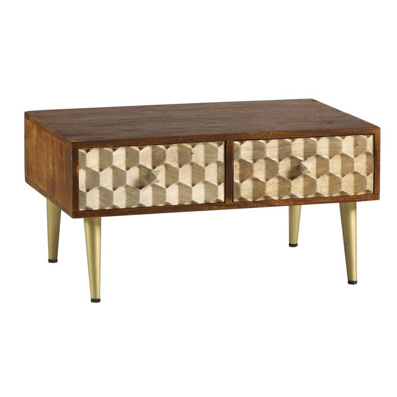 Edison Coffee Table With 2 Drawers