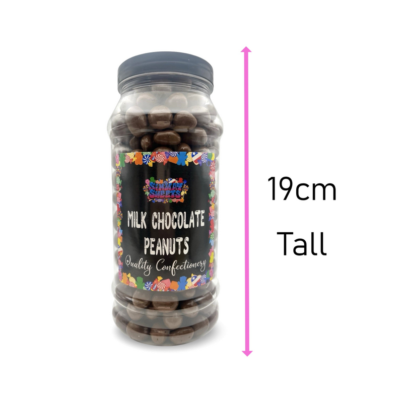 Milk Chocolate Peanuts Choc Peanuts Retro Sweets Gift Jar - 725g