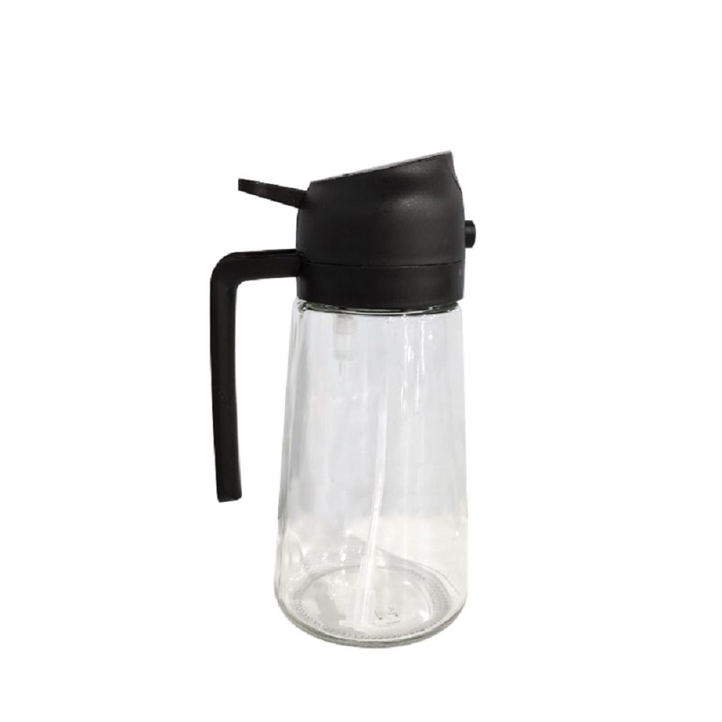 2 in 1 Olive Oil Dispenser Bottle 16oz/470ml Oil Sprayer with Stickers  for Kitchen