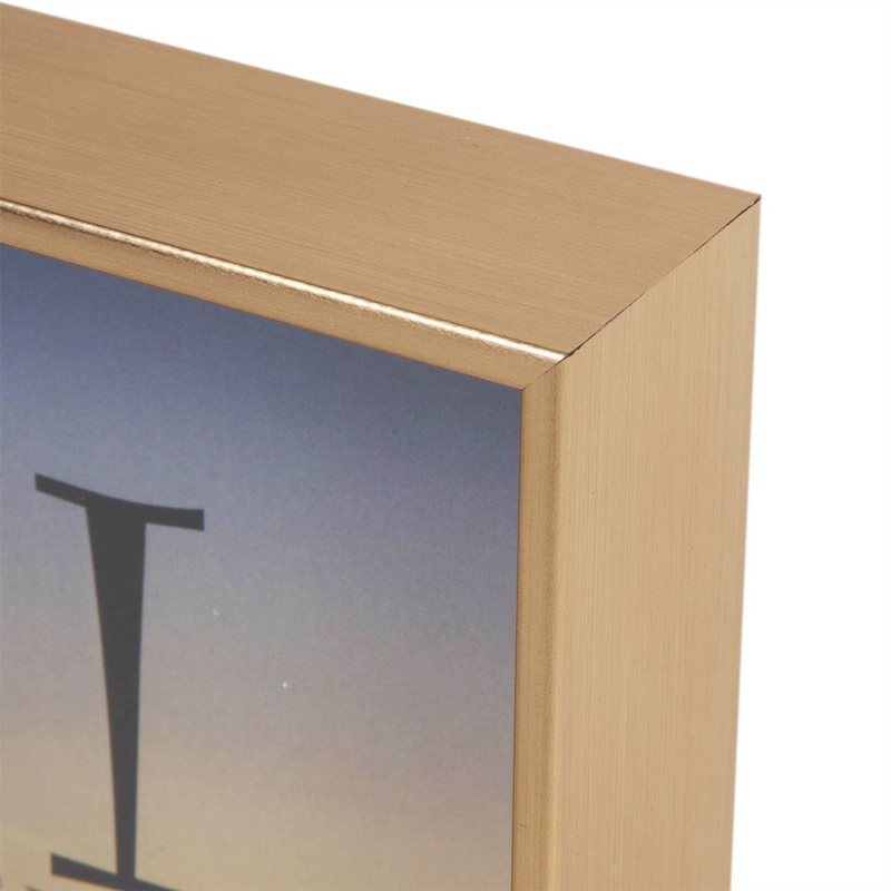 iFrame Gold Angled Box Photo Frame 8" x 10"