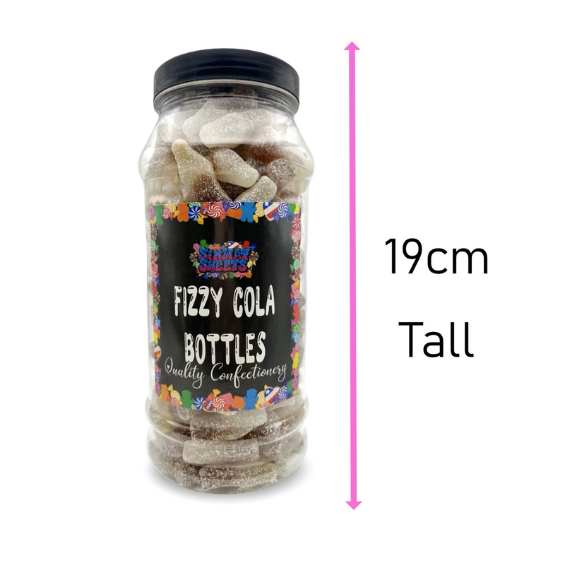 Fizzy Cola Bottles Retro Sweets Gift Jar - 700g