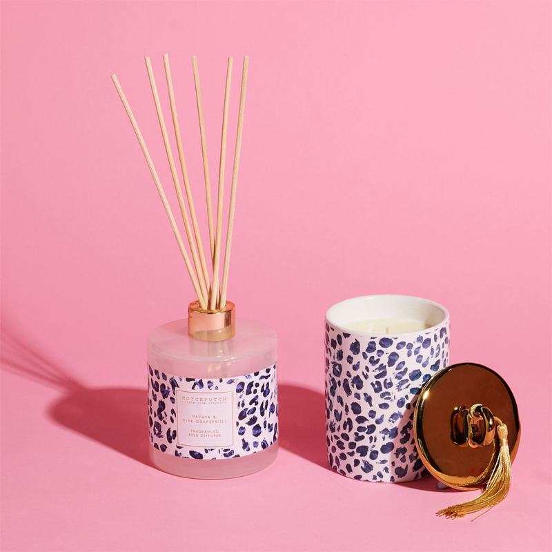 Frida Leopard 300ml Diffuser Papaya & Pink Grapefruit