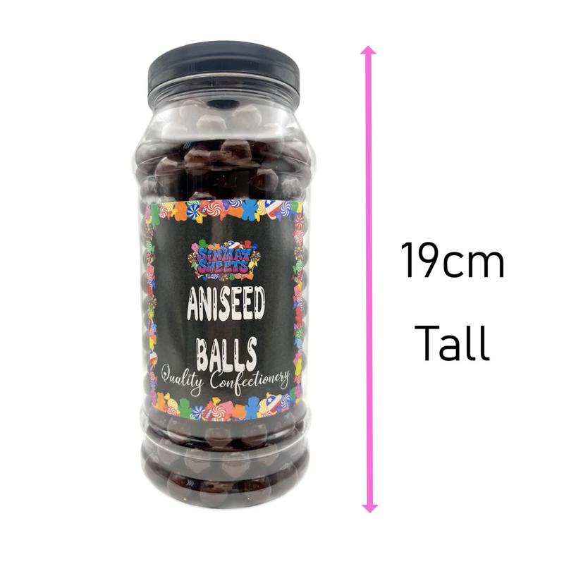 Aniseed Balls Retro Sweets Gift Jar - 855g
