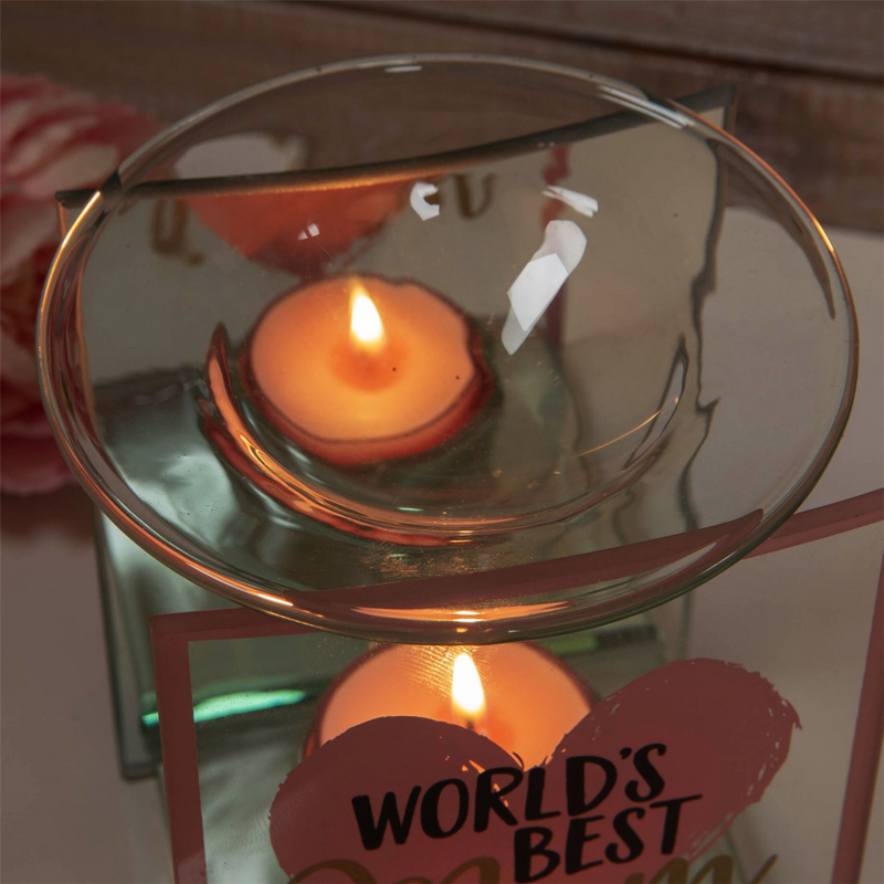 Glass Oil Burner - World's Best Mum