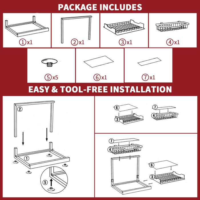 VINSANI METAL UNDER SINK STORAGE 1010498