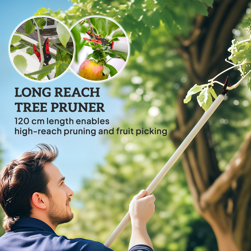 Outsunny 120 cm Tree Pruner Long Reach, Lightweight & Strong