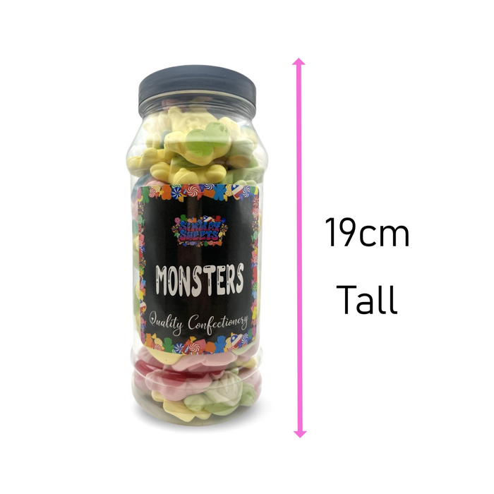 Monsters Retro Gummy Sweets Gift Jar - 570g