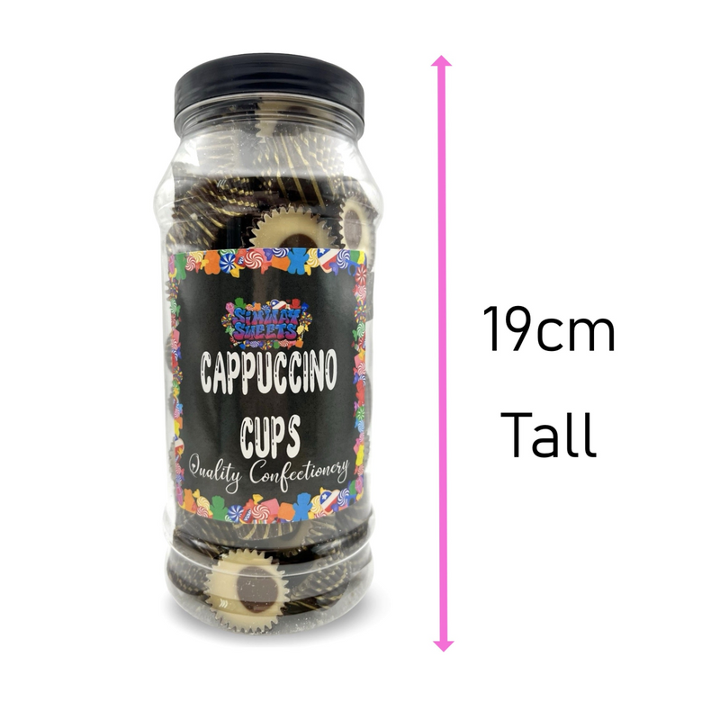 Milk Chocolate Cappuccino Icy Cups Retro Sweets Gift Jar - 530g