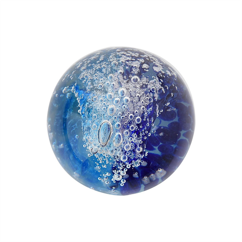 Objets d'art Glass Ornament - Ocean Wave Paperweight
