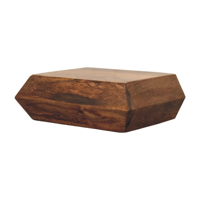 Artisan Furniture Solid Wood Prisma Wall-Mounted Unit, 1 Drawer, Brown