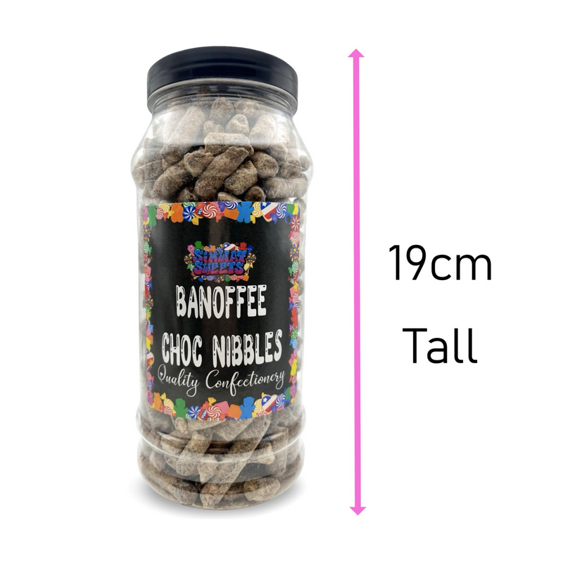 Banoffee Choc Nibbles Retro Sweets Gift Jar - 590g