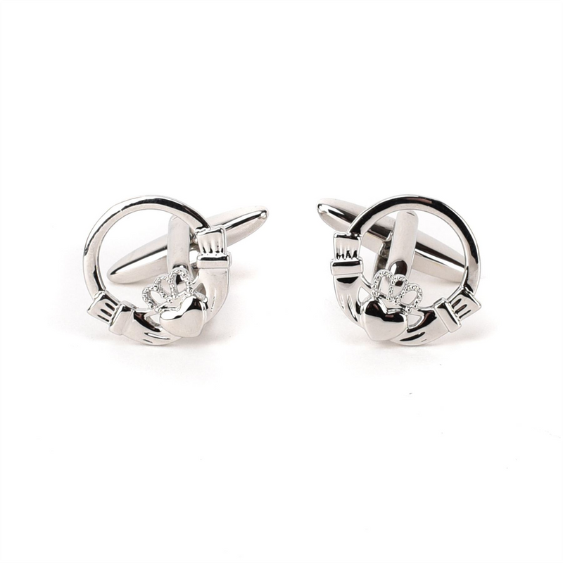 Harvey Makin Metal Plated Claddagh Cufflinks