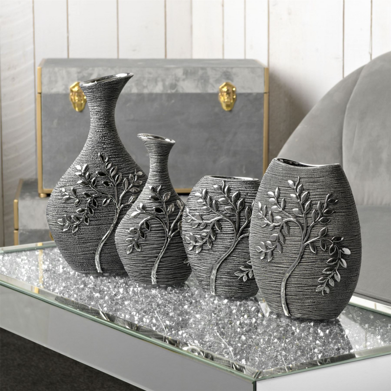 Textured Grey Branch Bottle Vase 35cm