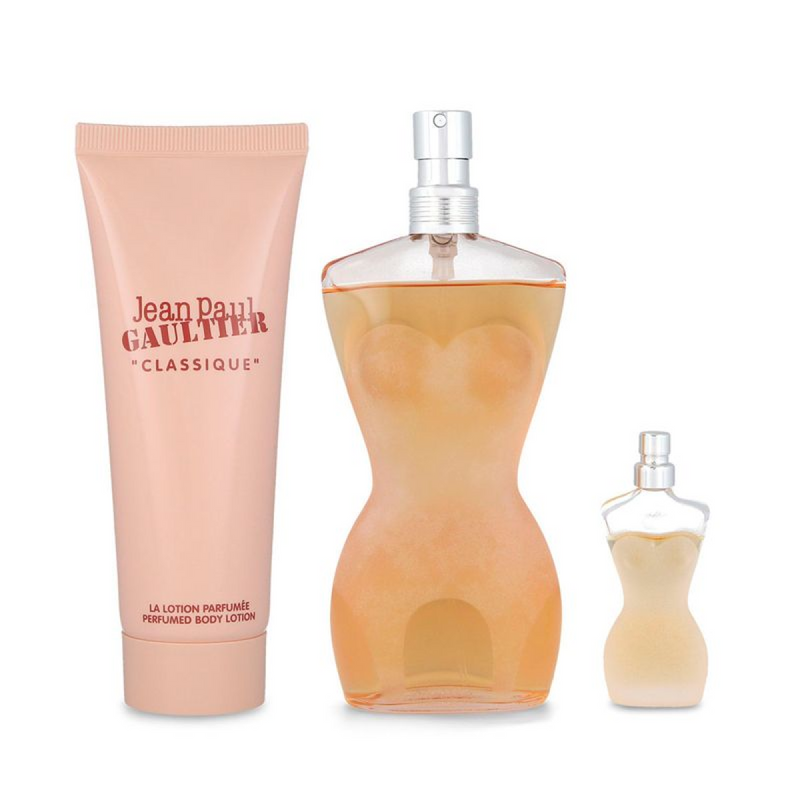 Jean Paul Gaultier Classique Gift Set (Eau De Toilette Spray 100ml  Body Lotion 75ml  Eau De Toilette Spray 6ml)