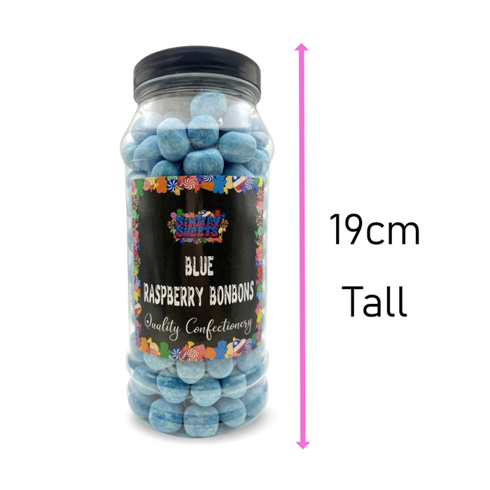 Blue Raspberry Flavour BonBons Retro Sweets Bon Bons Gift Jar - 760g