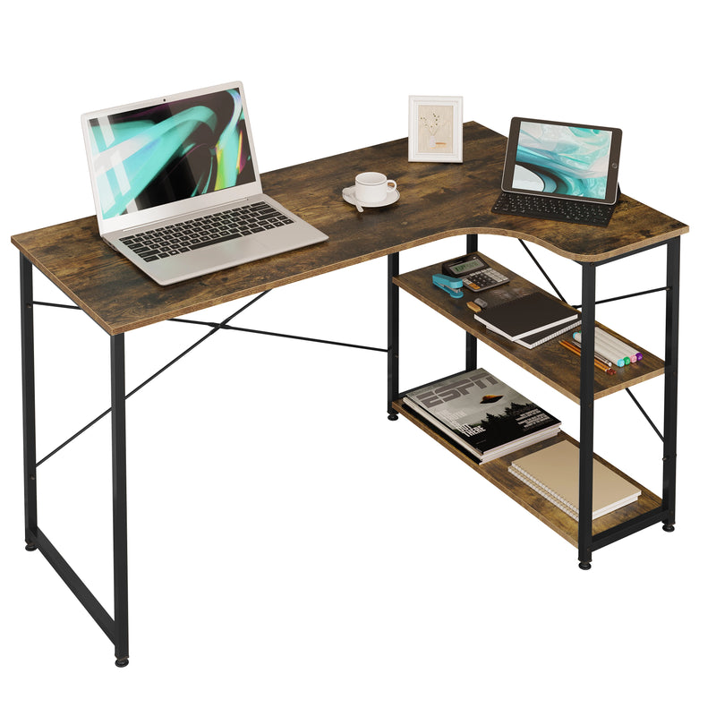1PC Computer Table L-Shaped Office Desk  PC Laptop Table Workstation Study Writing Desk Dining Gaming Table