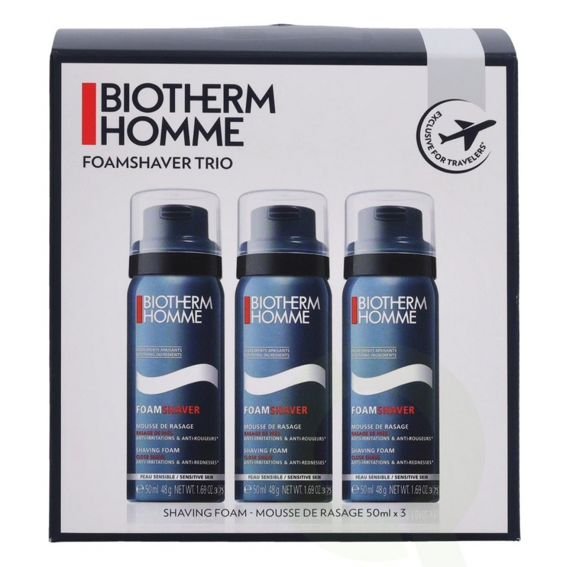 Biotherm Homme Sensitive Shaving Foam (3 x 50ml)