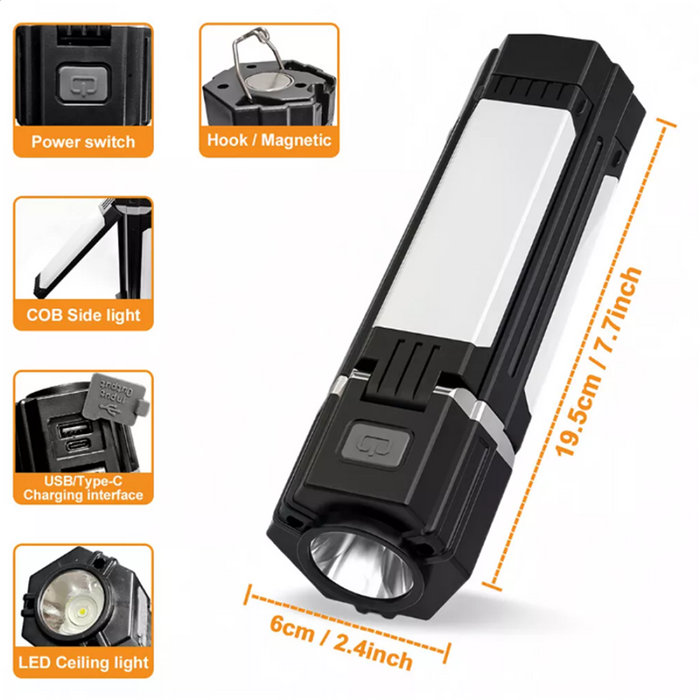 2 pack Rechargeable Foldable LED Camping Lantern Light Outdoor Camping Hiking Flashlight  Work Light  Camping Lantern Light