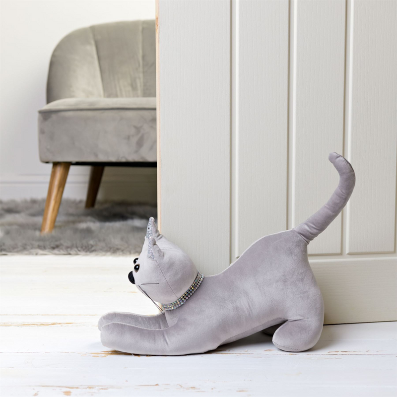 Diamante Cat Door Stop