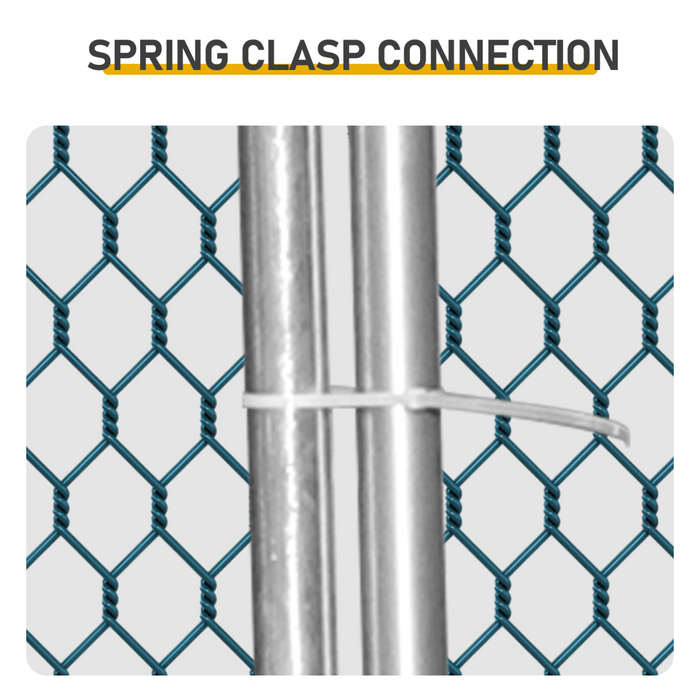 6.5 x 10 ft Large Metal Chicken Coop, Walk-in Poultry Cage Chicken Hen Run House with Waterproof Cover, Rabbits Cats Dogs Farm Pen for Outdoor Backyard Farm Garden