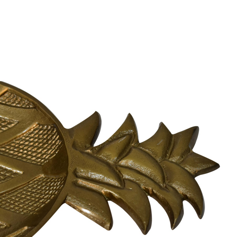 Artisan Furniture Antique Pineapple Dish, Brass Finish