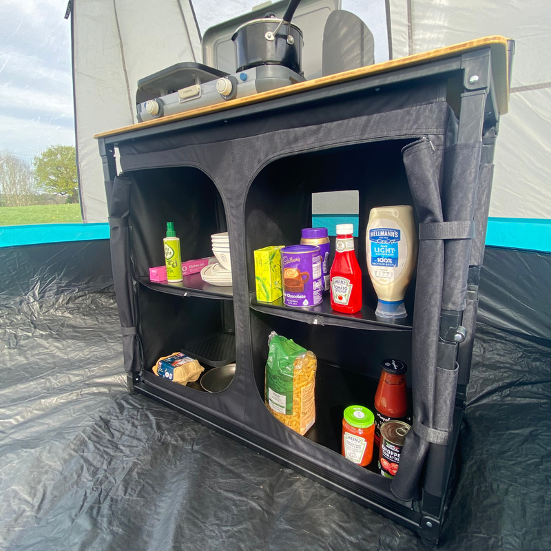Deluxe Camp Kitchen With Double Cupboard