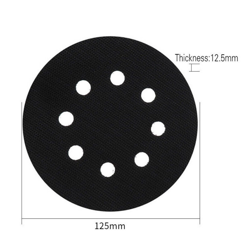 2Pcs 125mm/5inch Diameter Soft Buffer Sponge Interface Cushion Pad Sanding Pads