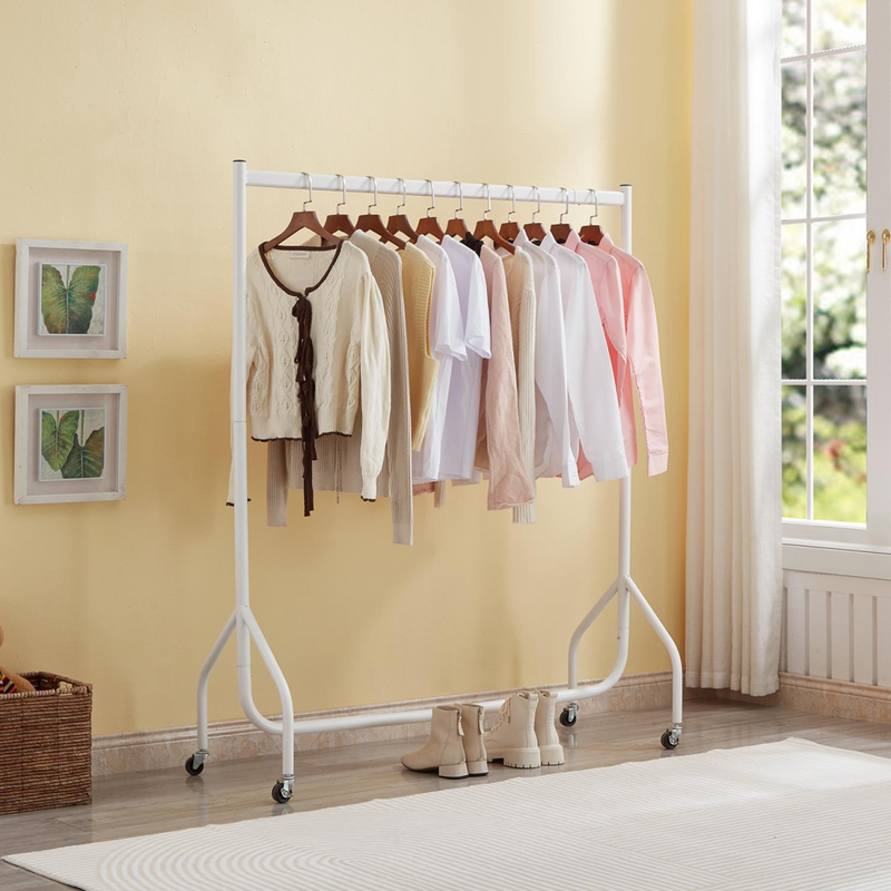 4ft Super Strong Heavy Duty Clothes Rail - White