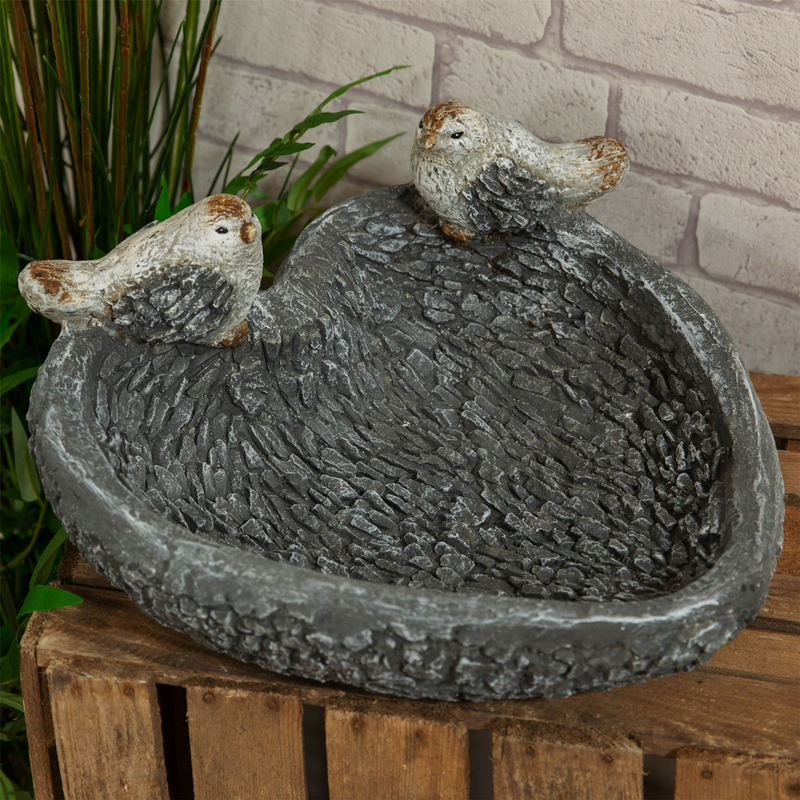 Resin Heart Shaped Bird Feeder
