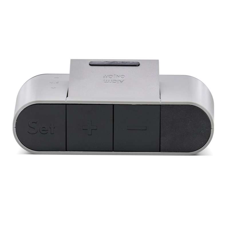 Digital Reverse Clock Acctim Kian Reverse Digital Pop Up Alarm Clock Matt Grey 16109 — InStock