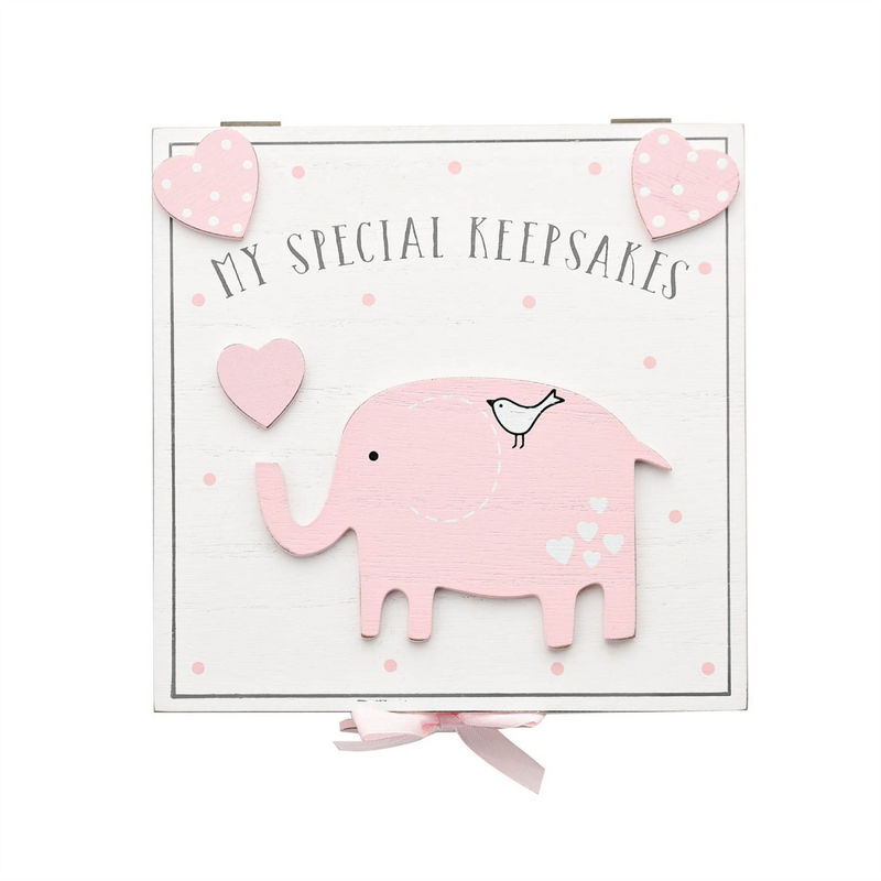 'Petit Cheri' My Special Keepsake Box 16cm x 16cm - Pink