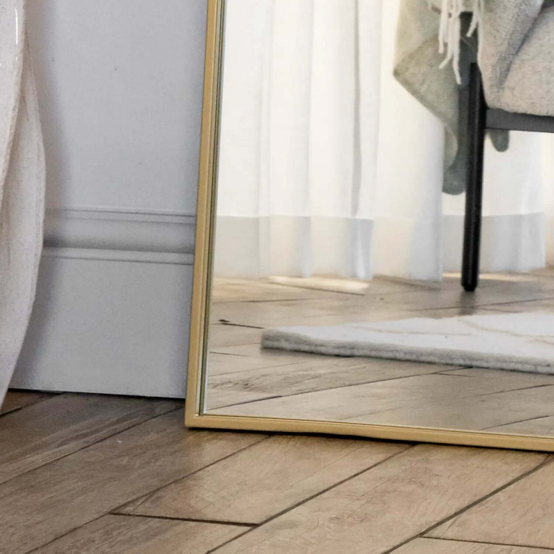Yōko- Gold Metal Gentle Arch Mirror - 150cm x 60cm.