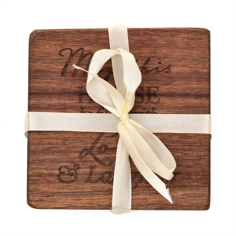 Amore Heart Board, Coasters, Cheese Knives and Spoon Set