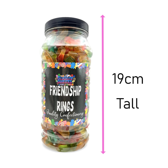 Friendship Rings Gummy Retro Sweets Gift Jar - 750g