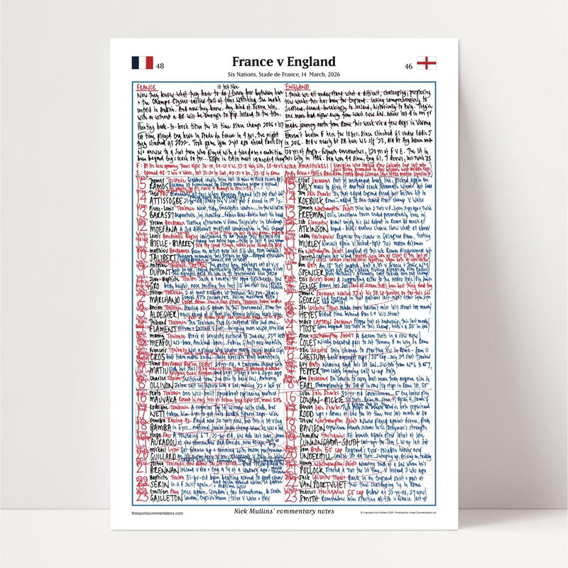 France v England, Six Nations Mar 2026 - Nick Mullins
