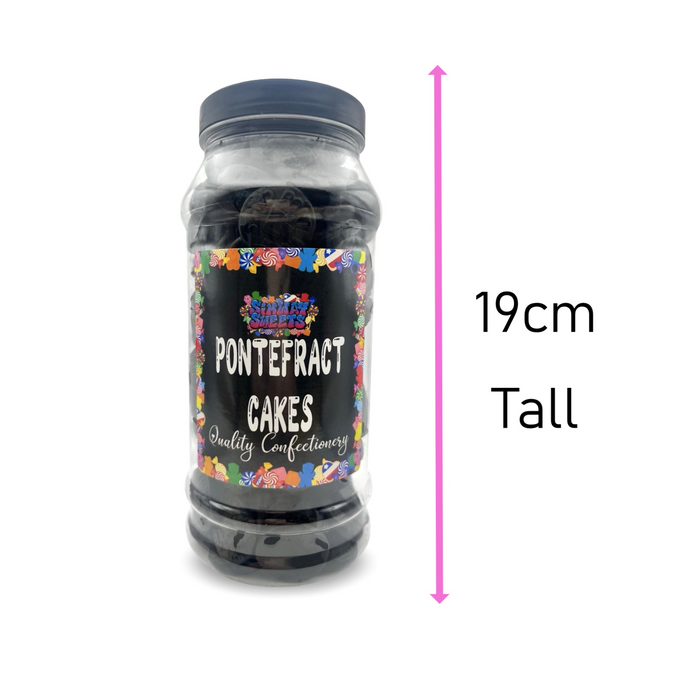Pontefract Cakes Liquorice Tablets Aniseed Sweets Gift Jar - 770g