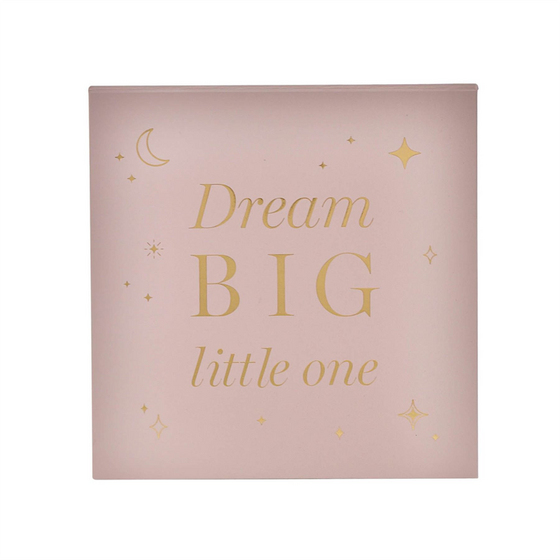 Bambino Keepsake Box "Dream Big" Pink