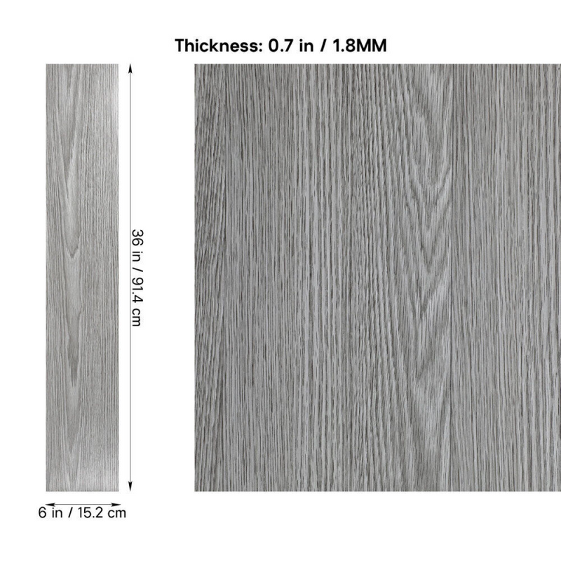 5m² Floor Planks Tiles Self Adhesive Wood Effect Vinyl Flooring Bathroom Decor