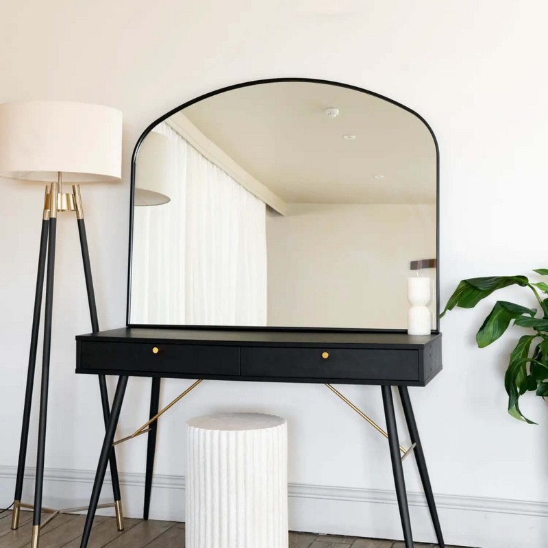 Yōko - Black Metal Gentle Arch Mirror - 95cm x 120cm