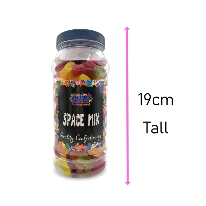 Space Mix Retro Gummy Sweets Gift Jar - 645g