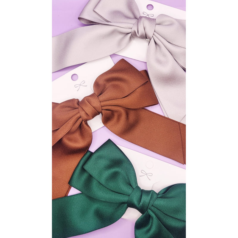 Hair Bow Clip Slide Pack of 12