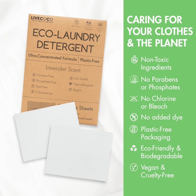 LiveCoco Eco-Laundry Detergent Sheets (60 Loads)