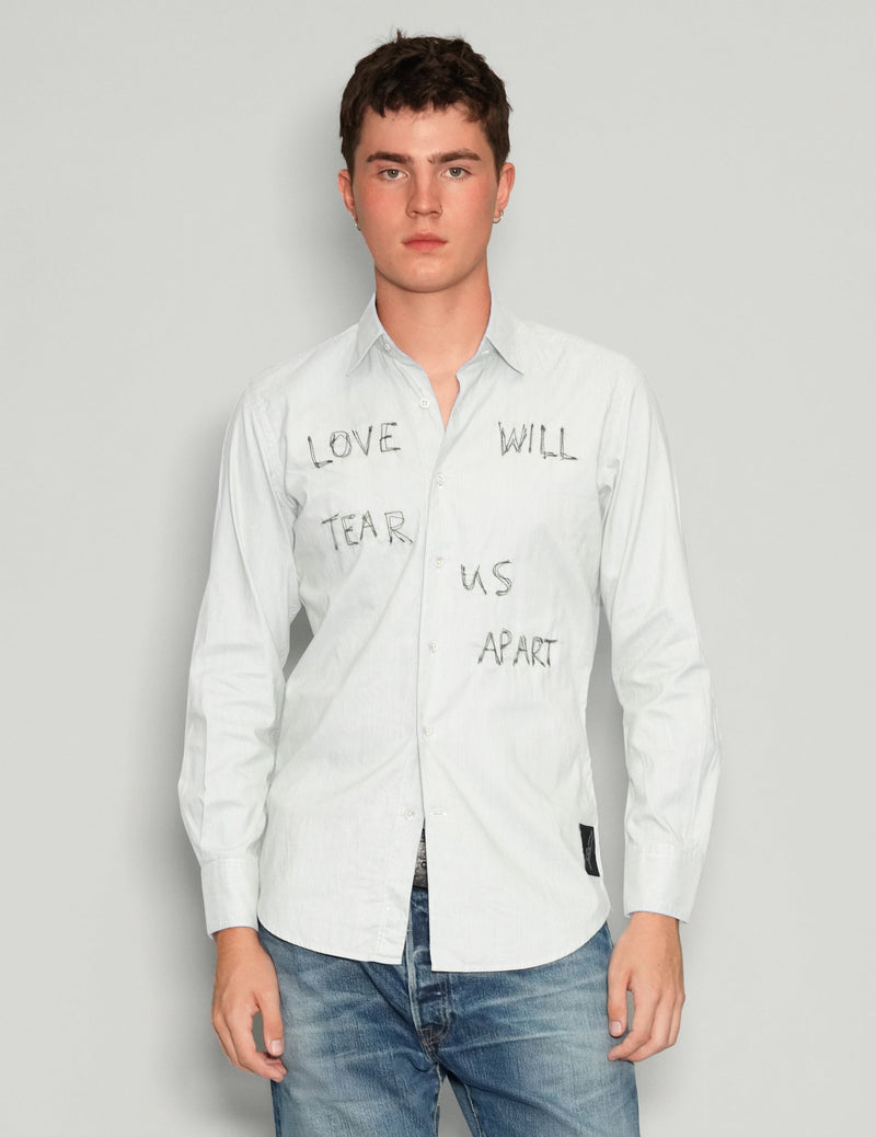 'Love Will Tear Us Apart' White Shirt