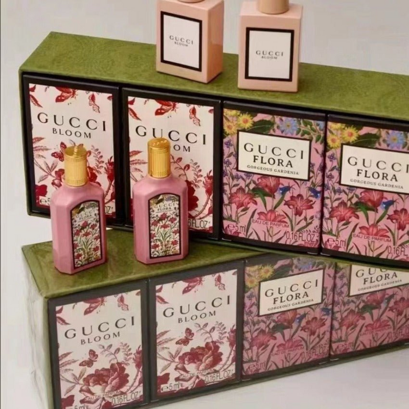 Gucci Bloom & Flora Miniature Gift Set (4 x 5ml Eau De Parfum)