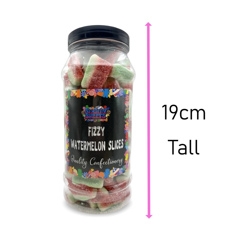 Fizzy Watermelon Slices Retro Sweets Gift Jar - 675g